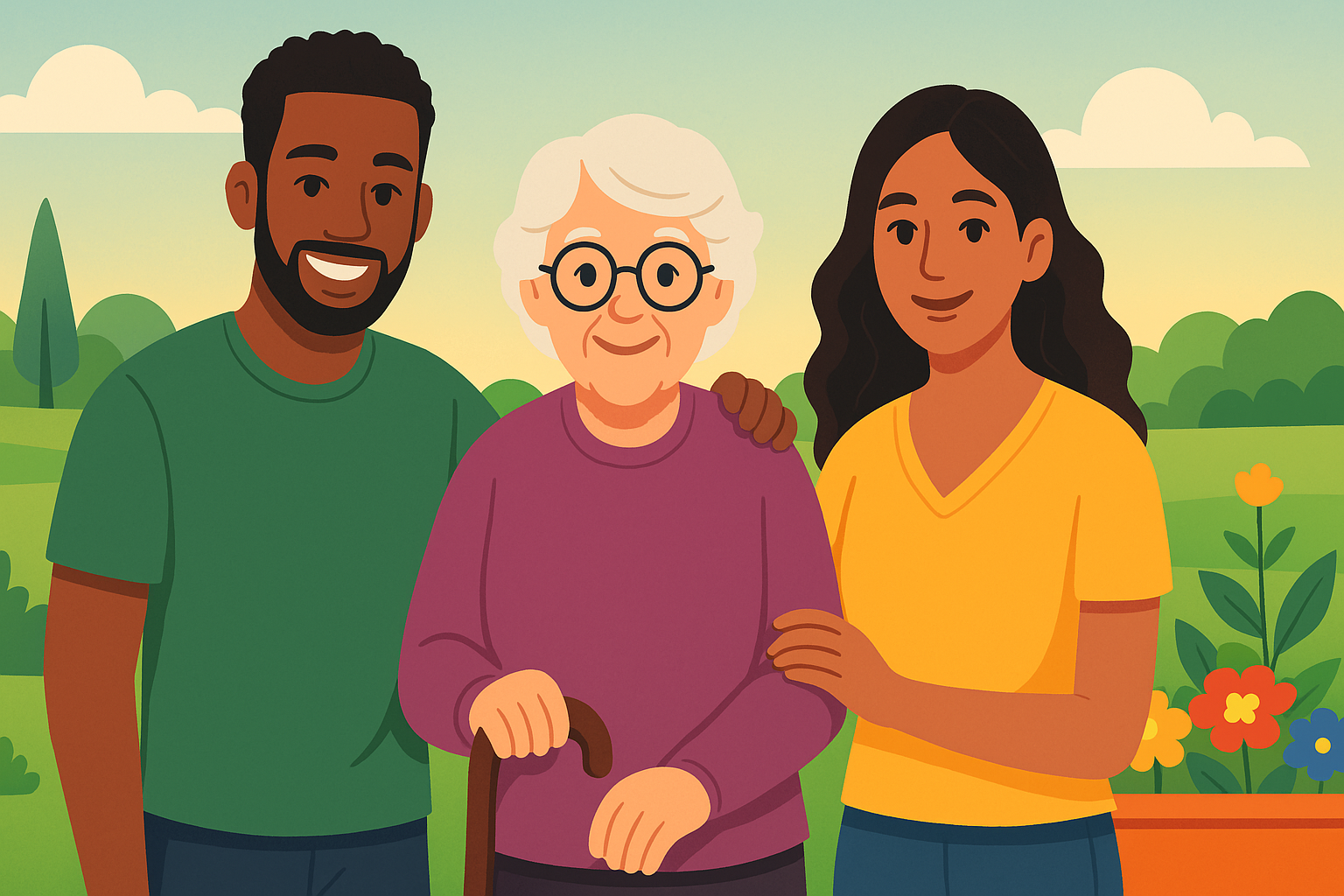 Was wir tun - Illustration GenerationenKollektiv Was wir tun - Illustration GenerationenKollektiv